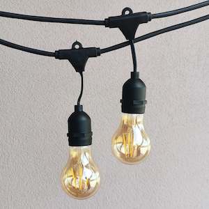 A19 Bulb | 5m 10 Bulbs | Drop Hang Dimmable Festoon Lights