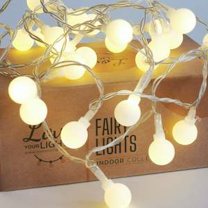 Internet only: Globe Ball Fairy Lights | 40 LED Bulbs | Decorative Indoor