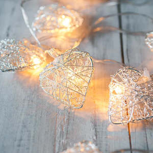 20 Heart Fairy Lights | 2.7m | USB | Decorative Indoor