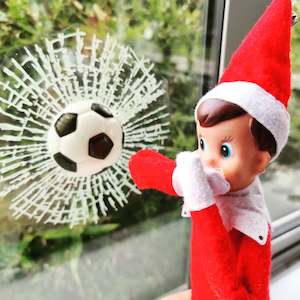 Christmas: Elf broke the window