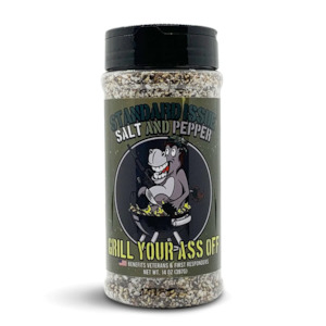 Rubs Seasonings: Grill Your Ass Off - Standard Issue Salt & Pepper