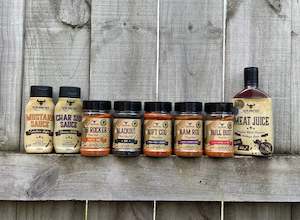 Nz Made Rubs: Rum & Que - Rub & Sauce Combo Pack (Shakers)