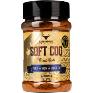 Rum & Que - Soft Coq (200gm Shaker)