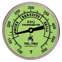 Temperature Monitoring Control: Barbecue Thermometer, Glow Dial BQ300, 3 inch dial with 4 inch stem