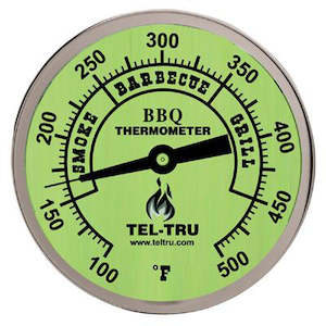 Tel-Tru BBQ Thermometer BQ500 - 5" dial & 4" stem