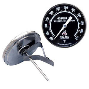 Tel-Tru CeramicGrill Thermometer BQ325R - 3" Dial & 3" Stem