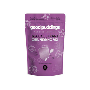 Health food: Chia Pudding Mix - Viberi Blackcurrant- 335g