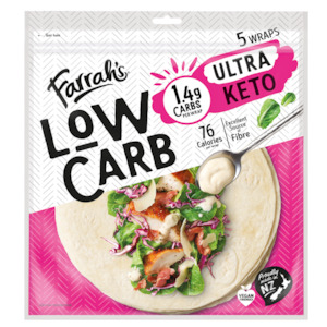 Low Carb Ultra Keto Wraps 1.4g carbs- 5pk