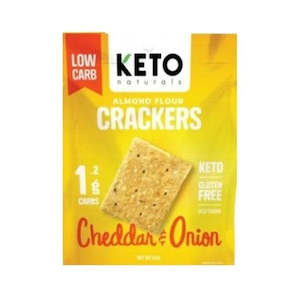 Health food: Almond Flour Crackers- Cheddar & Onion 64gm