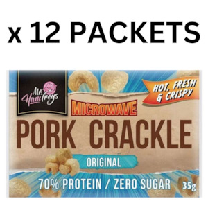 Microwave Pork Crackle 45g- ORIGINAL x12 PACKS BUNDLE