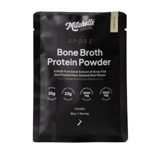 Health food: Bone Broth Protein Powder SPORT | Natural Vanilla SACHET