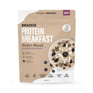 Health food: Protein Breakfast Bircher Muesli Milk Choc Blueberry Flavour - 450g