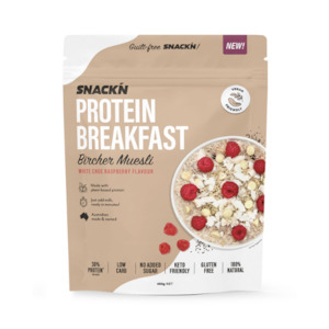 Protein Breakfast Bircher Muesli White Choc Raspberry Flavour - 450g