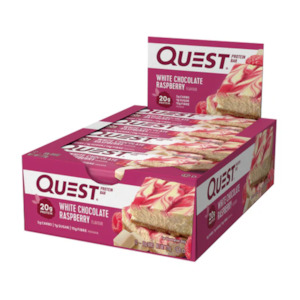 Protein Bar White Chocolate Raspberry 60g x 12 Bar BUNDLE