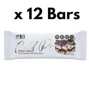 FIBRE BOOST ROCKY ROAD Flavour 60g X 12 BOX BUNDLE Cold Pressed Protein Bar -