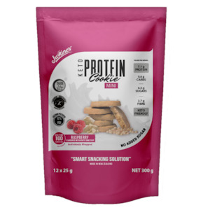 Raspberry & White Choc Chip Mini Protein Cookie Pouch 300g