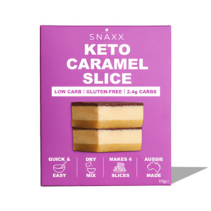 Health food: SNAXX Keto Caramel Slice- 4 Pack