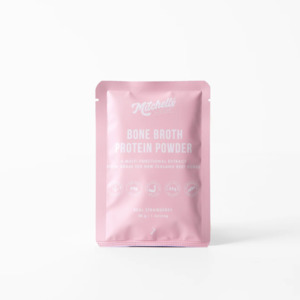 Health food: Bone Broth Protein Powder - Real Strawberry SACHET