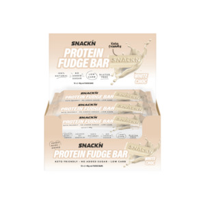 Health food: White Chocolate Fudge 40g Box of 12