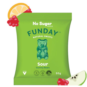 Health food: Sour Vegan Gummy Bears 50g