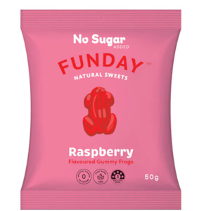 Raspberry Gummy Frogs 50g