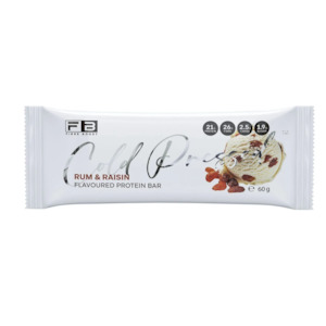 FIBRE BOOST Rum and Rasin 60g Cold Pressed Protein Bar -