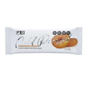 FIBRE BOOST Cinnamon Donut Flavour 60g Cold Pressed Protein Bar -