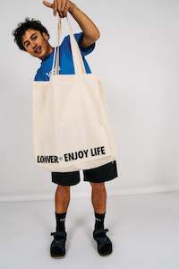 Fashion design: Tote Bag - Enjoy Life - Cream