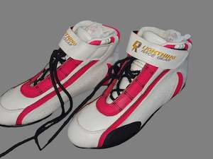 Race Boots SFI - White / Pink - SFI 3.3