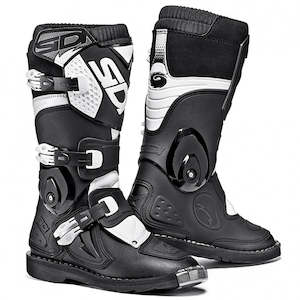 SIDI FLAME YOUTH MX - BLACK / WHITE  BOOTS