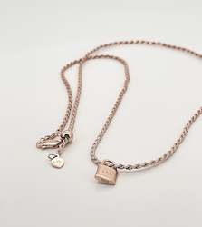 Jewellery: L + L Necklace - 14K Rose gold vermeil