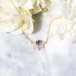 Alexandrite & Diamond Fire of Love Pendant