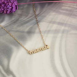 Jewellery: 14kt Solid Gold Love For Mama Pendant