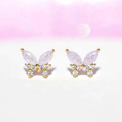 Jewellery: Lavender Remember Me Butterfly Studs