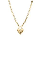 Jewellery: Full Heart Necklace - Gold Vermeil