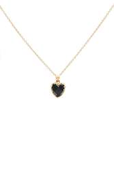 Love Claw Necklace Onyx Gold Plated