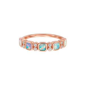 Rose Gold Opal Ombre Juniper Band