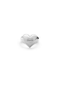 Full Heart Signet Ring