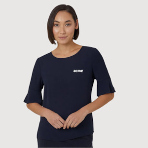 Women's Fluted Sleeve Top - DEMO