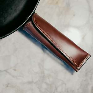 Leather Skillet Handle