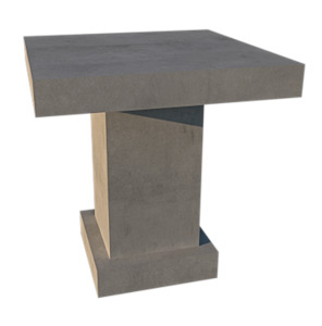 CONCRETE cafe' dining tables 70cm square / 80cm round (GRC)