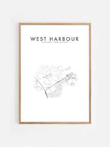 West Harbour, Nz Hometown Print