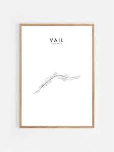 VAIL, COLORADO, USA HOMETOWN PRINT