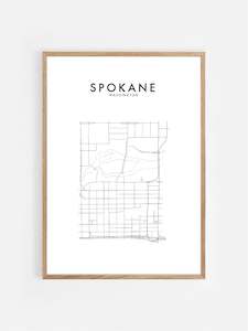 SPOKANE, WASHINGTON, USA HOMETOWN PRINT