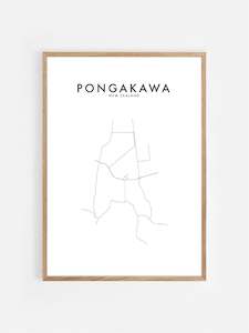 Pongakawa, Nz Hometown Print