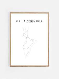 Mahia Peninsula, Nz Hometown Print