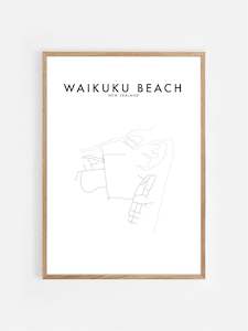 WAIKUKU BEACH, NZ HOMETOWN PRINT