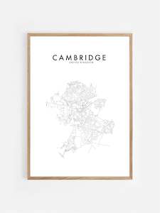 Interior design or decorating: CAMBRIDGE, UK HOMETOWN PRINT