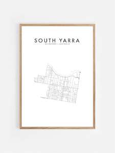 South Yarra, Australia Hometown Print