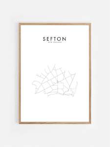 Sefton, Nz Hometown Print